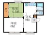 メゾンドエリカ 2DKの間取り