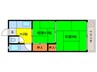 科塚マンション 2Kの間取り