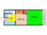 科塚マンション 2Kの間取り