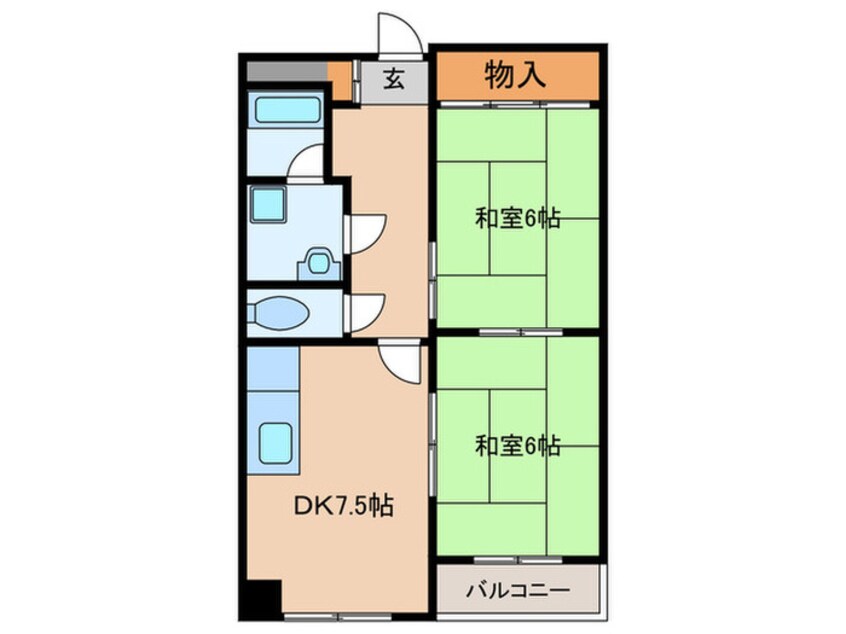 間取図 ファミ－ルカシマ