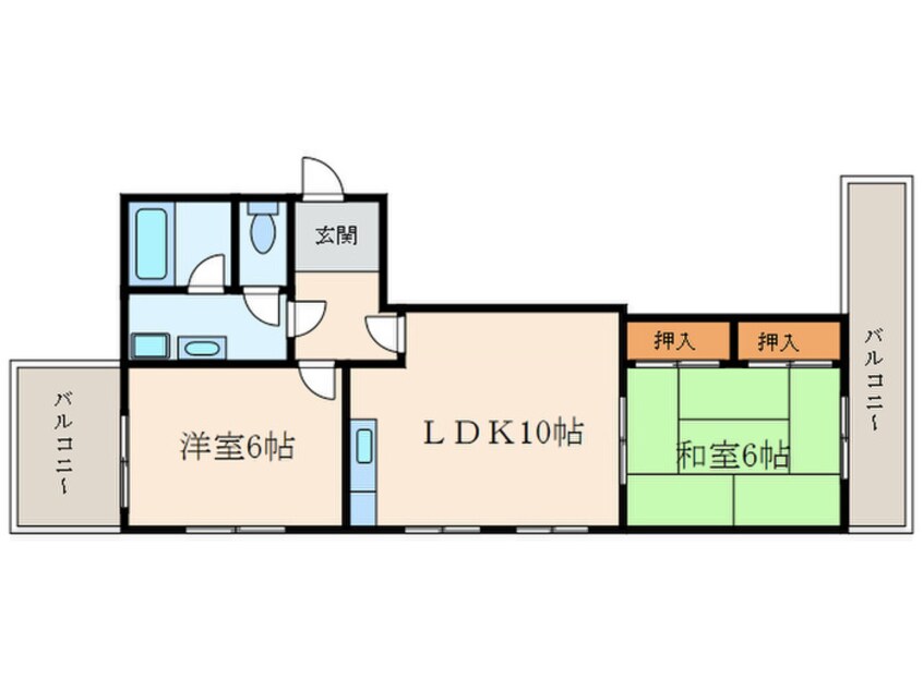 間取図 ファミ－ルカシマ