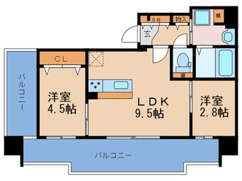 間取図 ﾙ･ﾄﾛﾜｼﾞｪﾑ･ｼｬﾋﾟﾄｩﾙ福島