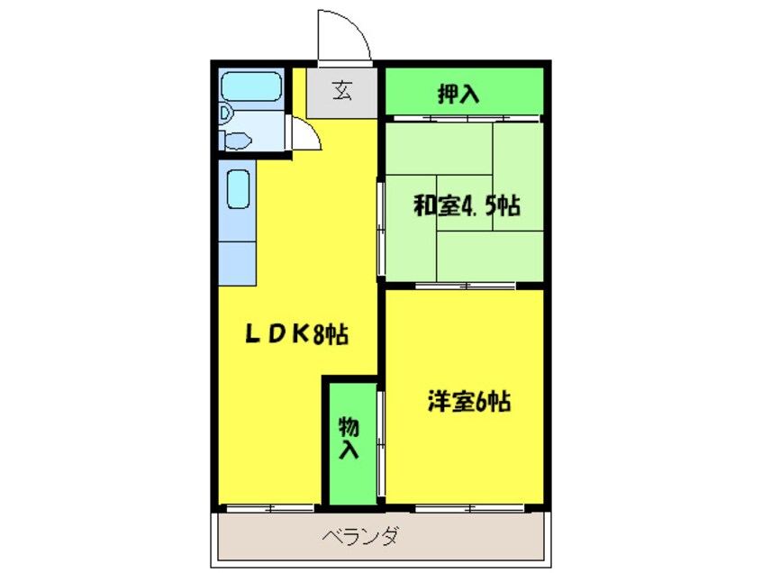 間取図 シャト－イワサキ