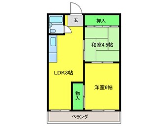 間取図 シャト－イワサキ