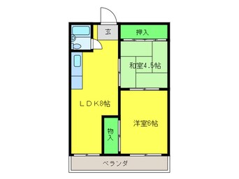 間取図 シャト－イワサキ