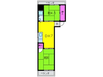 間取図 シャト－イワサキ