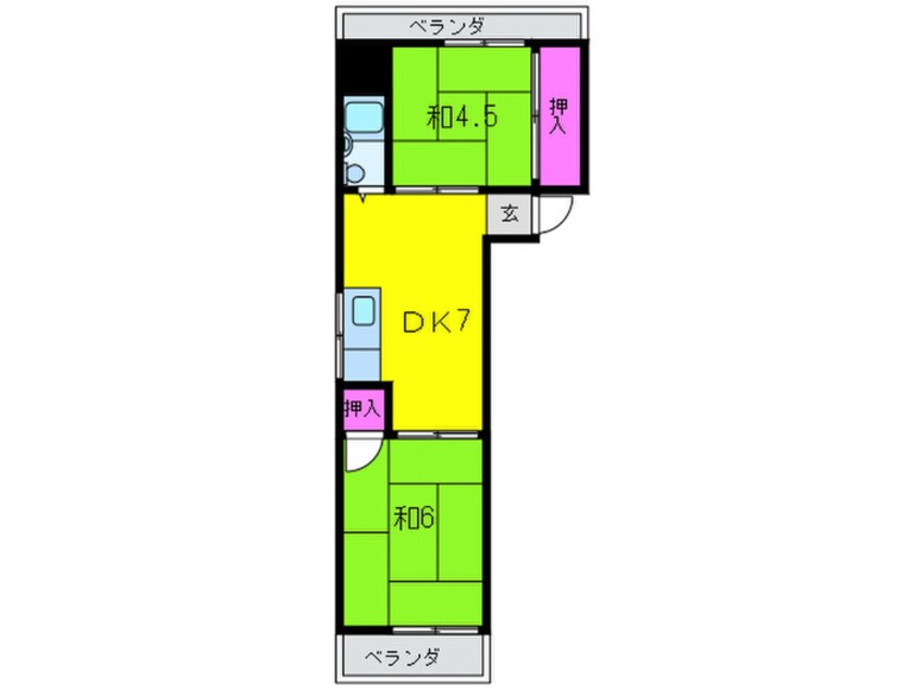 間取図 シャト－イワサキ