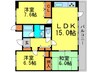 緑丘マンション 3LDKの間取り