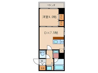 間取図 ルーエ五条堀川