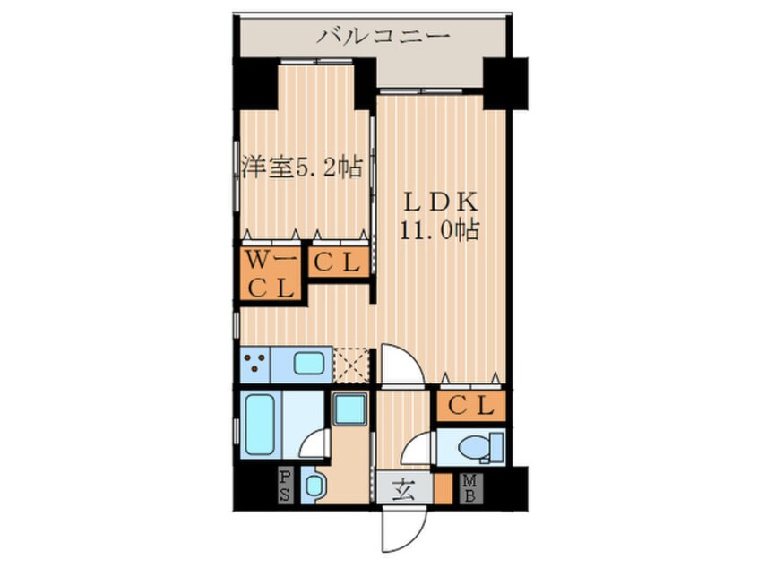 間取図 ルーエ五条堀川