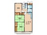 夙川ライムヴィラ 3LDKの間取り