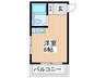 内田マンション 1Rの間取り