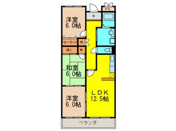 間取図 日恵ハイツＤ棟