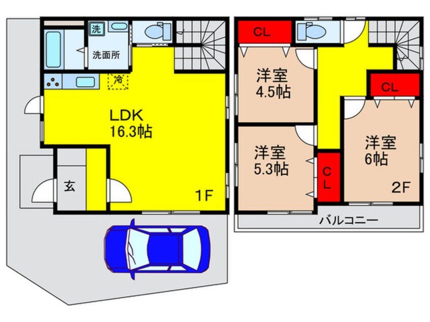 間取図 ｅ-ｔｏｗｎ長成Ｃ号地
