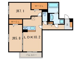 間取図 グレイスコート甲南山手