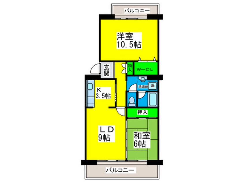 間取図 鈴の宮２３号棟