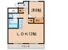 ﾍﾞｯｻｰﾎﾞｰﾈﾝ芦屋 1LDKの間取り