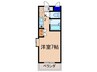 WEST　PALACE 1Kの間取り