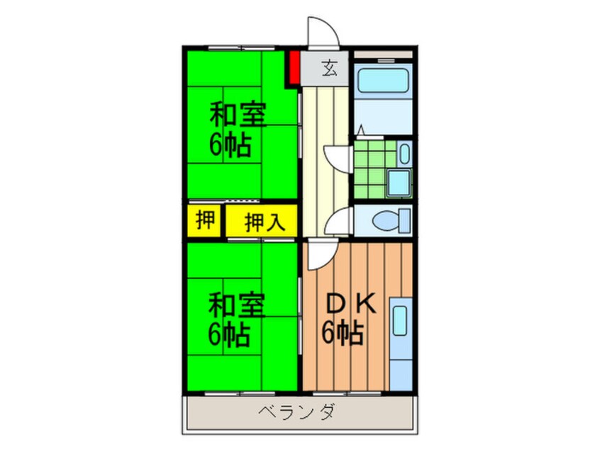 間取図 サンコ－ポ赤井