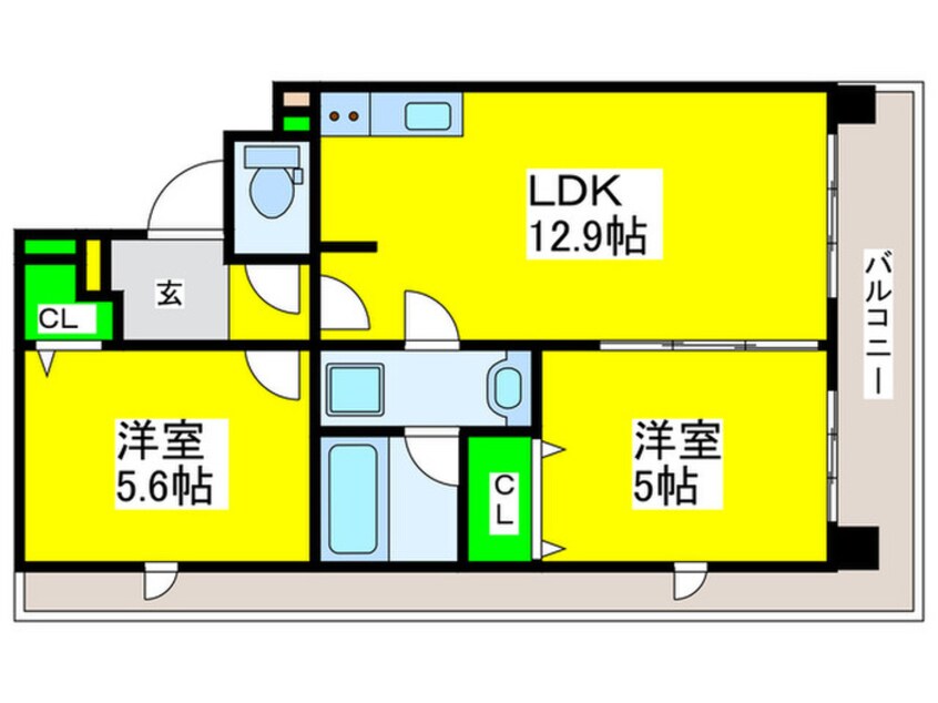 間取図 プレステージ11番館