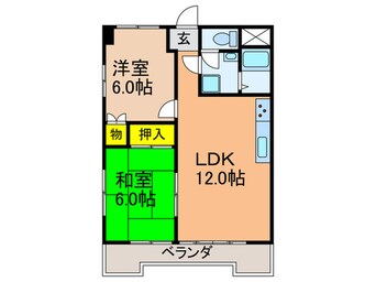 間取図 ハイツ桑田