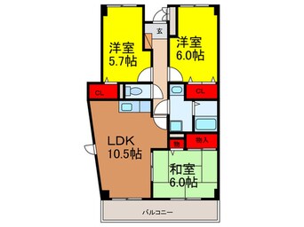 間取図 サンクレ－ル