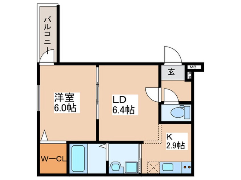 間取図 フジパレスあびこＥＡＳＴ