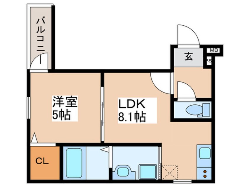 間取図 フジパレスあびこＷＥＳＴ