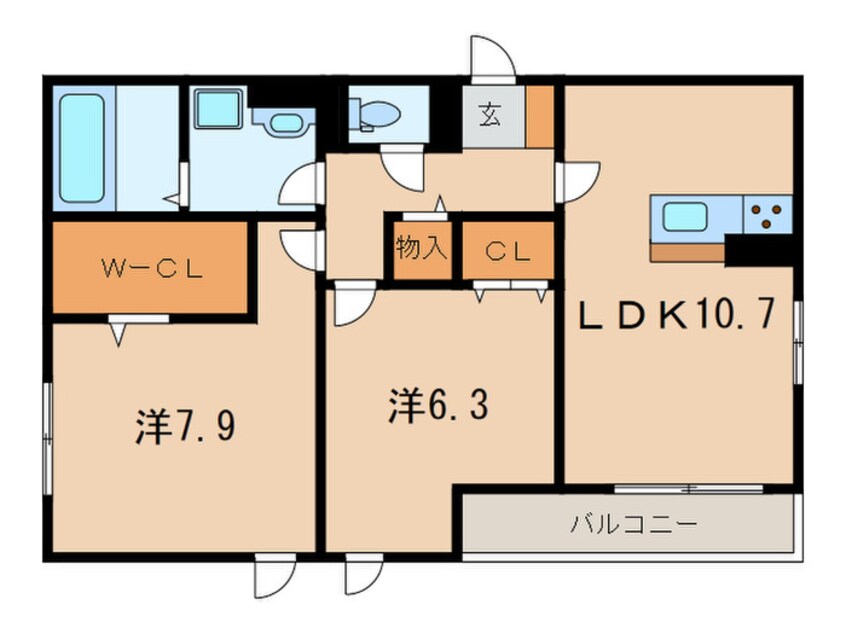 間取図 Dear　Court