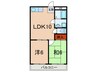 ハイツ菊水 2LDKの間取り