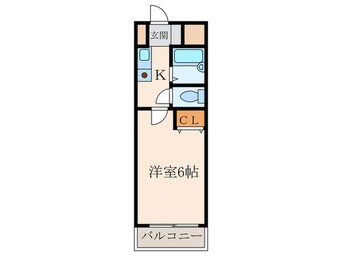 間取図 ローズコーポ阪神尼崎