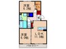 グラシアスⅡ 2LDKの間取り