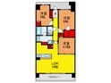 パークホームズLaLa門真（507）の間取図