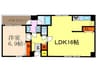 フォルム長岡天神（302） 1LDKの間取り