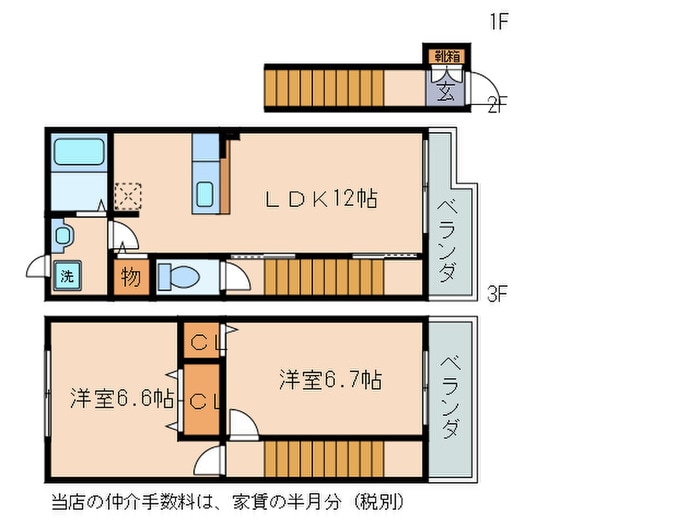 間取り図 フレンドリ－・エデンＡ