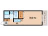 ユニメント桂 1Kの間取り