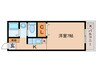 ユニメント桂 1Kの間取り