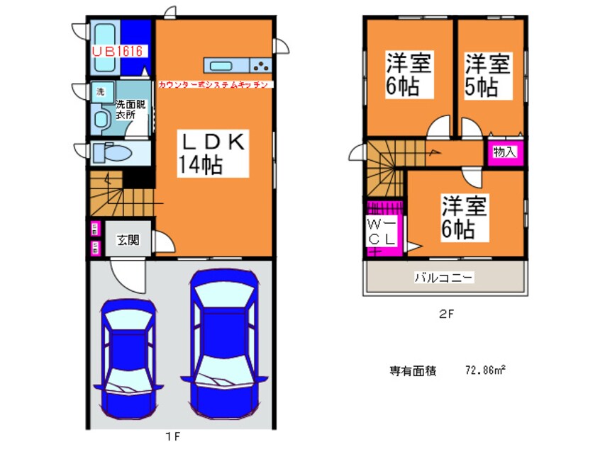 間取図 フォレストバ－ムＡ棟