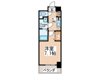 間取図 シェモア藤井寺駅前