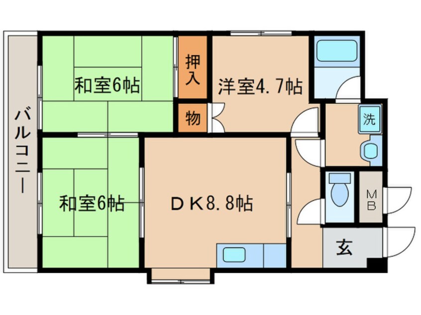 間取図 第2藤栄ハイツ