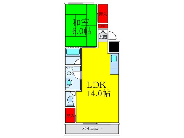 間取り図 緑地マンション