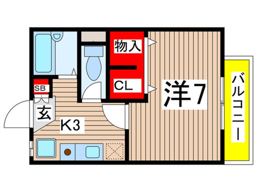 間取図 プチシャンブル箕面