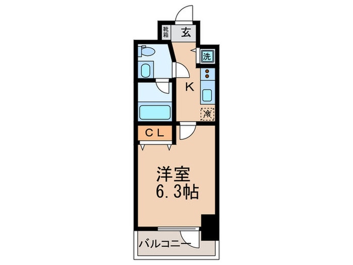 間取り図 プライマル靭本町