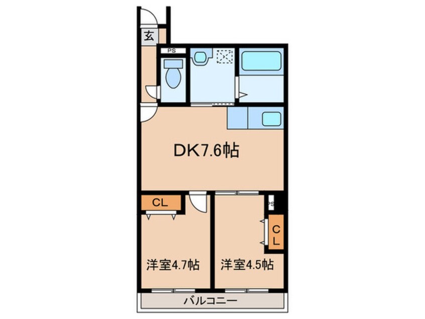 間取図 アダ－ジオ若王寺