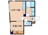 グレース京都十条 1LDKの間取り