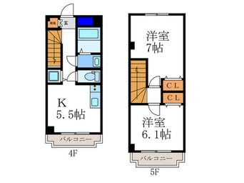 間取図 マンションプルミエ－ル