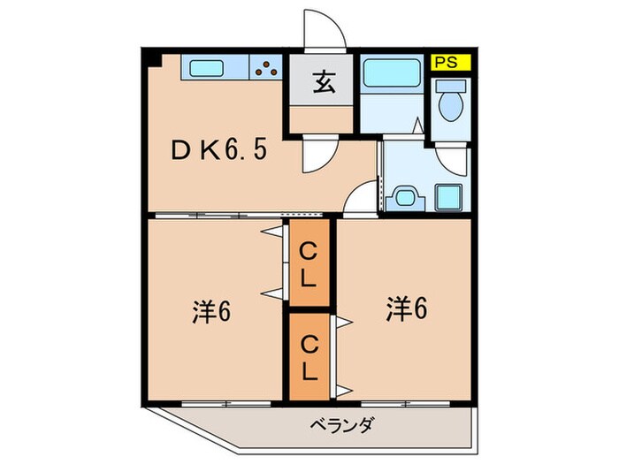 間取り図 シャンポ－ル松原
