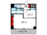 willDo堺筋本町 1Kの間取り