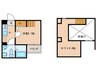 グランツ京都西大路 1Kの間取り