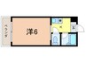 エルジャン夙川 1Kの間取り